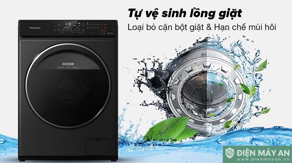 Máy giặt sấy Panasonic Inverter giặt 9.5 kg - sấy 6 kg NA-S956FR1BV